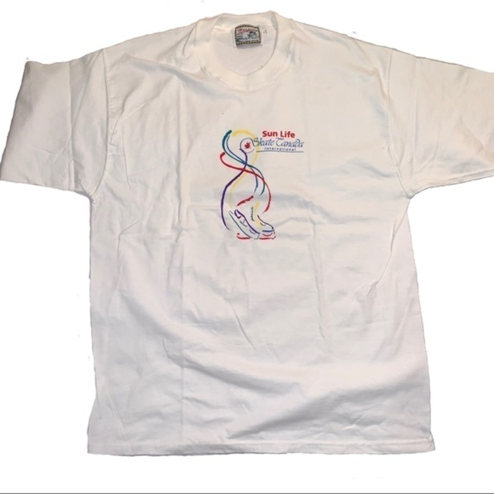 Vintage Tee Sz L/XL SUN LIFE SKATE CANADA INTERNATIONAL TEE